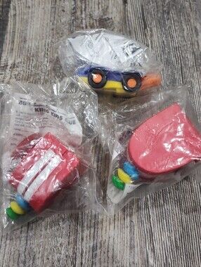 Scoop & Shoot Buggy (1) and Chomping Teeth Swarm (2) M&Ms Minis 1997 Burger King
